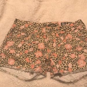 Miss me Animal print cutoffs
